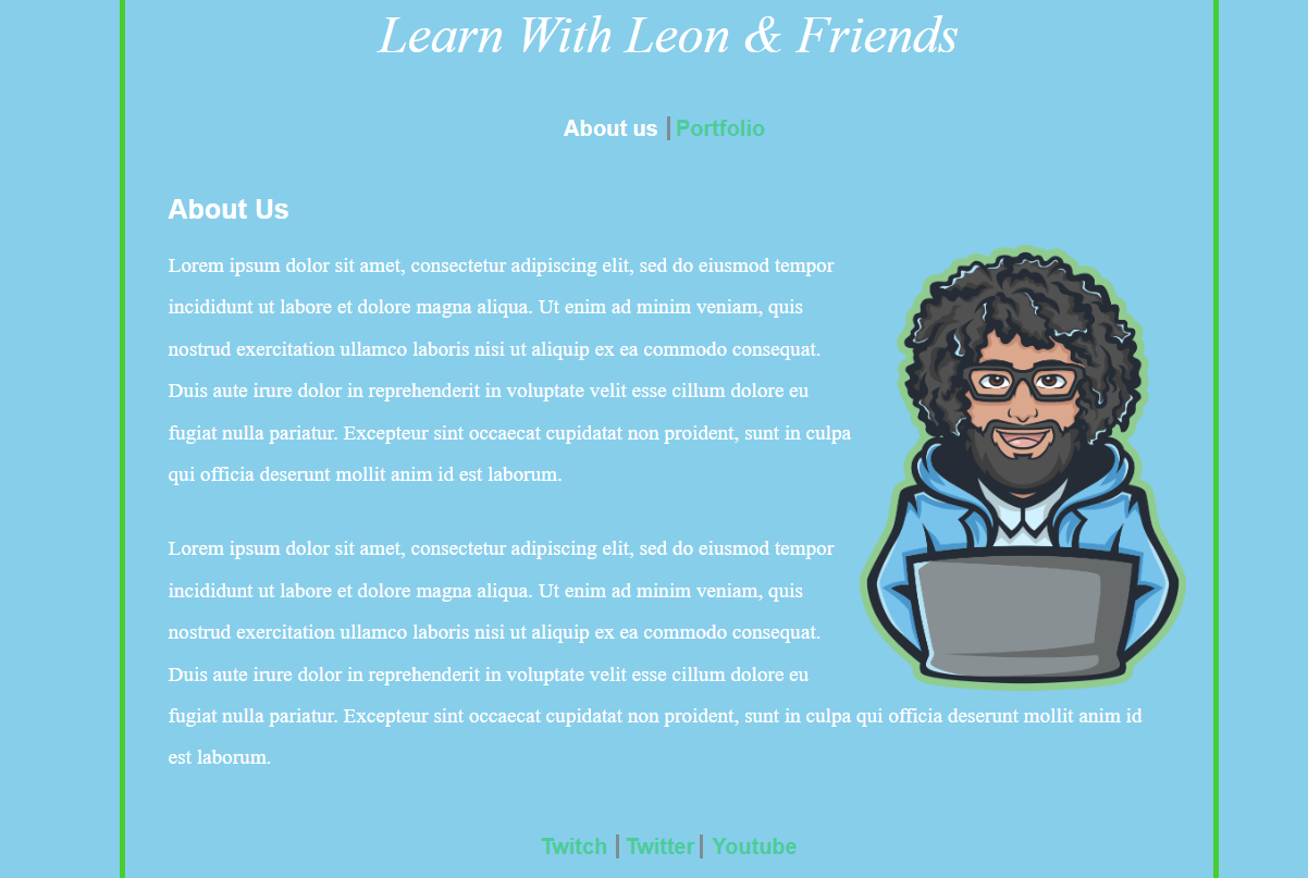 Simple Lab Site